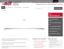 Tablet Screenshot of diabetesfederatie.nl